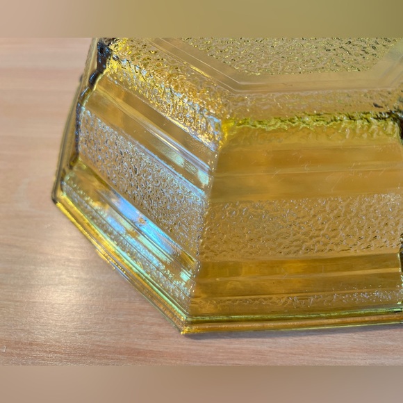 CLEARANCE ITEM! Vintage Anchor Hocking Honey Amber Depression Glass Bowl - Picture 6 of 8